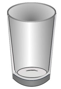 a glass