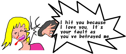 I hit you because I love you.