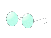 片岸さんのイラストで描く魔法のメガネです。